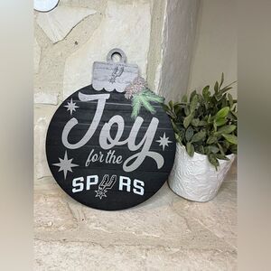 NBA Spurs wooden wall plaque “Joy for the Spurs”